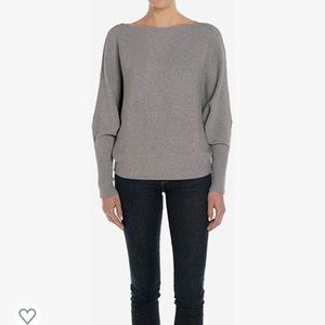 Joan Vass dolman sleeve grey sweater
